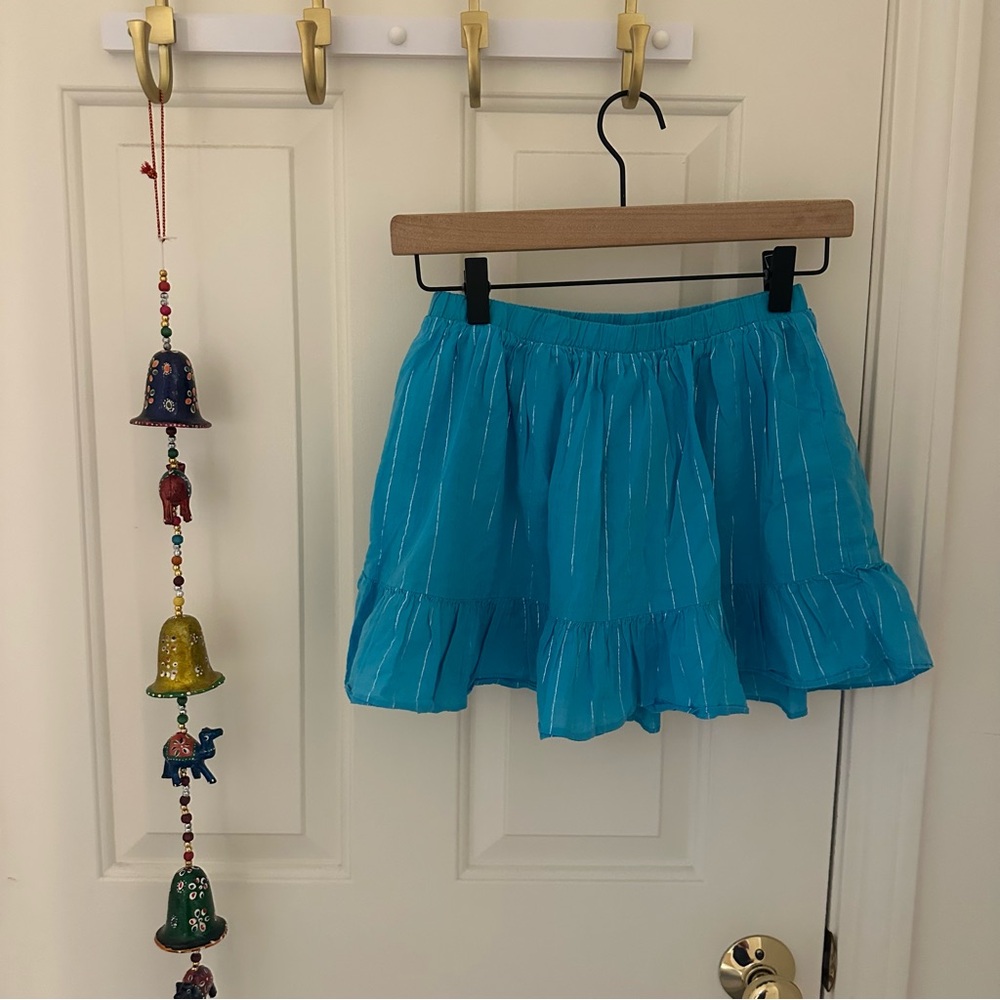 Gymboree Blue Tiered Skater Mini Skirt